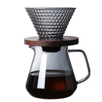 สตรอเบอร์รี่กาแฟหม้อ V-Shaped Funnel Set 700ML500ML ไม้กาแฟ Dripper หม้อกาแฟชุด Reusable กาแฟกรอง