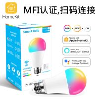 [HOT QQZIWWUJJWG 104] 110โวลต์220โวลต์ WIFI E27 RGBCW หลอดไฟ LED ไฟ Homekit หลอดไฟ Alexa การควบคุมเสียง LED สมาร์ท RGBCW WIFI หลอดไฟ Cozylife สแกน LED