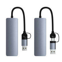 5 In 1 USB Hub Multifunctional Dock Station เครื่องมือถ่ายโอนข้อมูลหลายช่อง Dual-Plug Converter เครื่องมือ Equipment