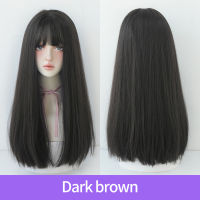 Handmade Black Long Straight Hair Natural Black Long Straight Hair Suitable for Girls Wig Gifts