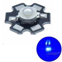 【COOL】 vilru3 450-455NM เปล่งแสง LED 3W รอยัลบลู10ชิ้นพร้อมฮีทซิงค์ดาว20มม. สำหรับ Grow/ตู้ปลา