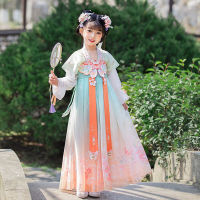 พื้นบ้าน Tang ชุด Fairy Performance เสื้อผ้า Hanfu สำหรับเด็กทารกจีนแบบดั้งเดิม Hanbok จีนโบราณเครื่องแต่งกายเด็ก...