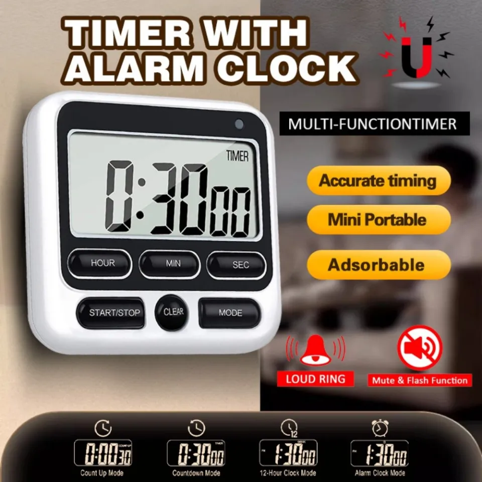  KTKUDY Digital Kitchen Timer with Mute/Loud Alarm