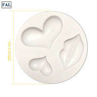 FAL DIY Chocolate Silicone Stencils For Valentines Day Reusable Cookie Cake Templates Practical Kitchen Baking Gadgets