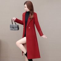 [COD] Double-sided cashmere coat womens long knee-length 2022 spring and autumn new slim wool