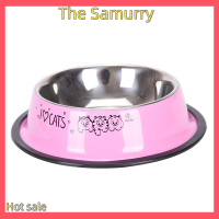 Samurry ✨Hot Sale✨ Car 1PC PET Feeding Bowl Anti-Skid PET Dog อาหารแมวน้ำชามดื่มชาม