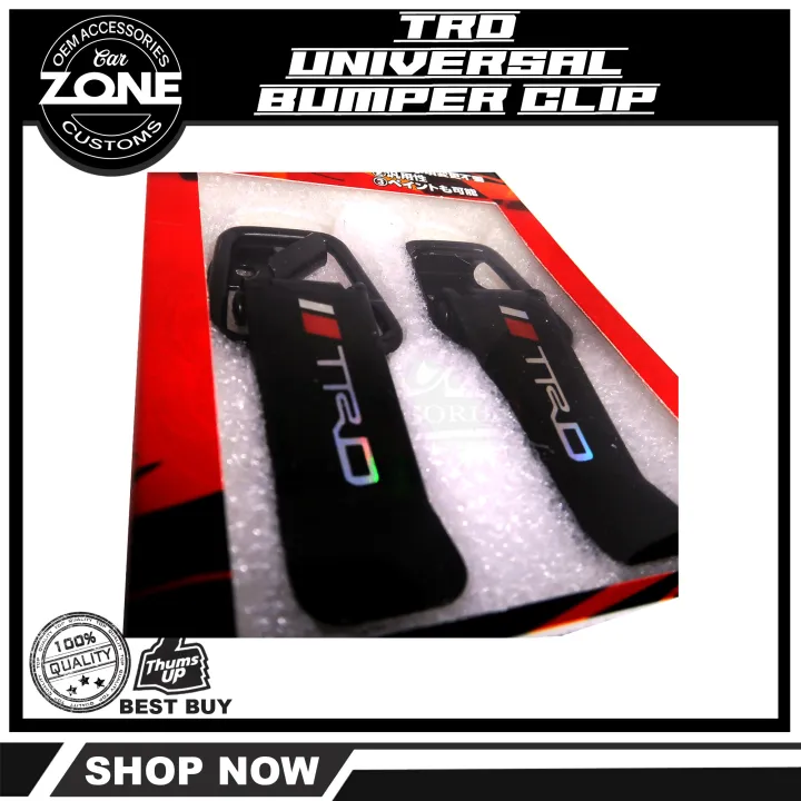 TRD Universal Quick Release Bumper Clip (Black) Lazada PH