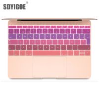 【Xiaohongs keyboard film 】 ฟิล์มแป้นพิมพ์ที่มีสีสันสำหรับ Mac Book Pro 13ไม่สัมผัสบาร์12สเปนสหภาพยุโรปซิลิโคนแป้นพิมพ์ที่ครอบฟิล์มป้องกันผิว