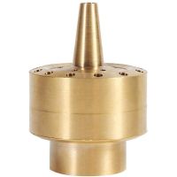 Fountain Nozzle Heads Brass Column Multi Direction Jet Pond Fountain Water Spray Sprinkler Head Garden(3/4 inch)