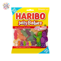 Haribo Jelly Babies Share Bag 160g ฮาริโบ เจลลี่ เบบี้ เยลลี่แบบถุงรสผลไม้ 160 กรัม