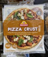 Mission Pizza Crust แผ่นแป้งพิซซ่าสำเร็จรูป 1 แพค มี 2 แผ่น