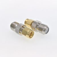 ☈﹍♕ 50pcs/100pcs F Female Jack To SMA Male Plug RF Coaxial Connector Copper