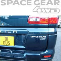 2Pcs/Pair Mitsubishi Delica L400 Space Gear rear decal sticker graphic 4WD Intercooler