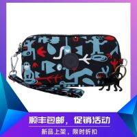 Dompet Koin Kipling สไตล์ลำลองสำหรับผู้หญิงกระเป๋าใส่บัตรผ้าแคนวาสอเนกประสงค์กระเป๋าคลัตช์ลิง