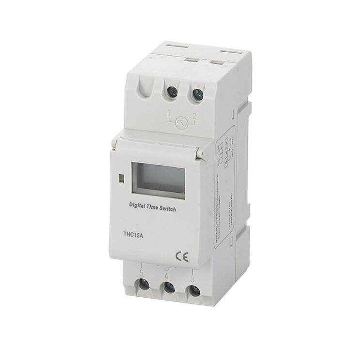 THC15A Digital LCD Power Programmable Timer Switch Relay Din Rail Mount ...