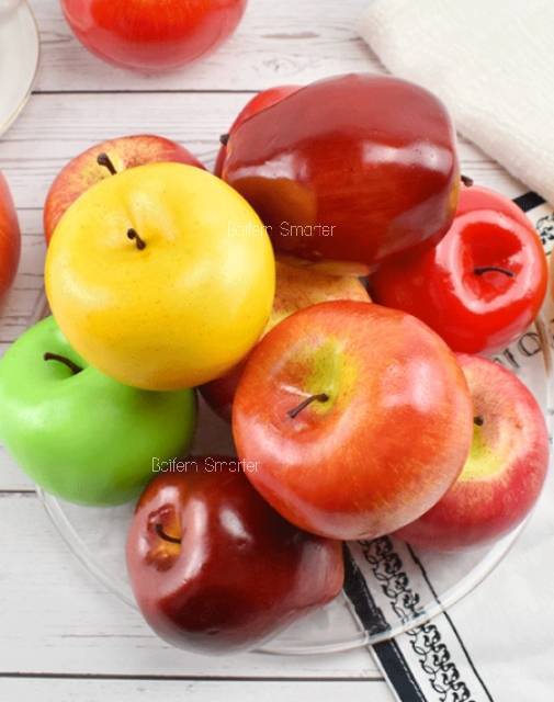 แอปเปิ้ลปลอม-แอปเปิ้ลแดง-แอปเปิ้ลกาล่า-แอปเปิ้ลเขียว-แอปเปิ้ลเหลือง-ผลไม้ปลอม-แอปเปิ้ลจำลอง-งานสวย-ลูกใหญ่