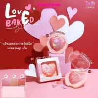 OB-1456 Obuse Love Baked Blusher โอบิวซ์​ เลิฟ เบค บลัชเชอร์ บลัชออน หัวใจ