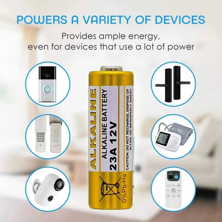 ถ่าน-23a-12v-ถ่านกริ่งไร้สาย-รีโมตรถยนต์-รุ่น-power-cellalkaline-battery-1-แผงมี-5-ก้อน