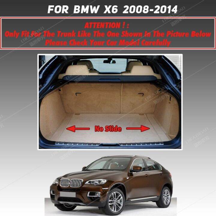 alas-bagasi-mobil-สำหรับ-bmw-x6-e71-2008-2009-2010-2011-2012-2013-2014พรมไลเนอร์กระบะผ้าคลุมภายใน