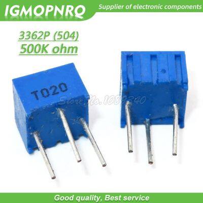 10Pcs 3362P 504LF 3362P 504 500k ohm Trimpot Trimmer Potentiometer Variable resistor 3362p 1 504