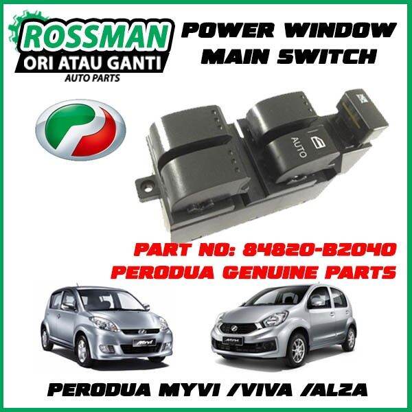 ORIGINAL POWER WINDOW MAIN SWITCH ORIGINAL PERODUA GENUINE MYVI /VIVA