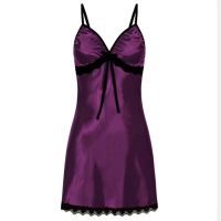 Plus Size Dazzling Womens Lace Bow Lingerie Babydoll Nightwear Sleepskirt Night Dress