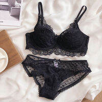 sexy lace side of the reception of beautiful ladies bow underwear breathable thin cotton bra set women lingerie suit intimates