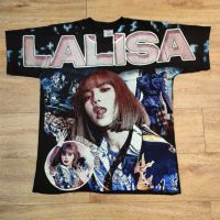 LALISA BLACK PINK OVP OVERPRINT BOOTLEG เสื้อลาย ลิซ่า แบล็คพิงค์