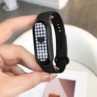 สายคาร์บอนไฟเบอร์สำหรับแถบ Xiaomi Mi 7สายรัดข้อมือ Nfc Smartwatch MIband 5สร้อยข้อมือซิลิโคน Correa Mi Band 4 5 3 6สายรัดอุปกรณ์เสริม