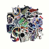 【LZ】 10/30/ 50Pcs Outer Space Astronaut Stickers For Suitcase Skateboard Laptop Luggage Fridge Phone Car Styling DIY Decal Sticker