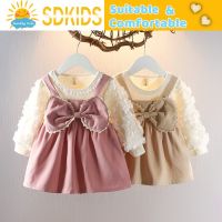 COD SDFGERGERTER 【SD】Girls Dress New One-year-old Baby Girl Dress Fashionable Childrens Princess Skirt Baby Clothes Autumn