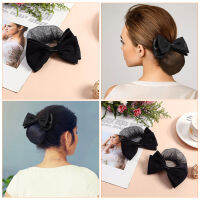 Boomss【New】 6pcs Bun Hair Hair Bow Bun Bun Cover Ballet Hair Net Professional Hairnets