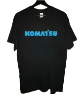 Komatsu Excavator Machine Logo Tshirt Black