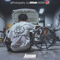 Attitude Japan JDM เสื้อยืดแขนสั้น ผ้าฝ้าย พิมพ์ลายกระต่าย D Keiichi Tsuchiya D1 ผ้าฝ้ายแท้S-5XL