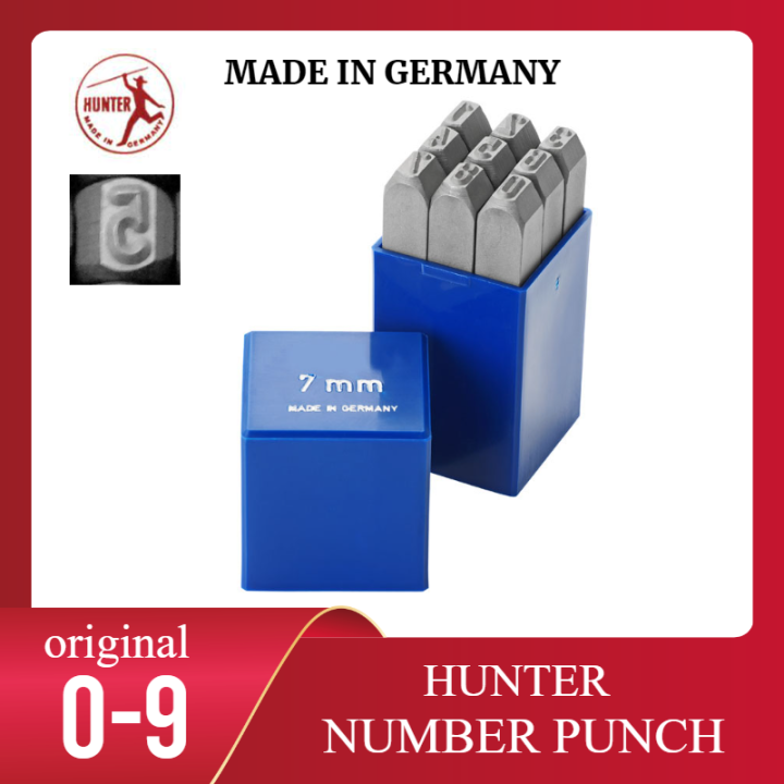HUNTER 100 ORIGINAL NUMBER STAMP 09 PUNCHES PUNCH NOMBOR PUNCH PLATE