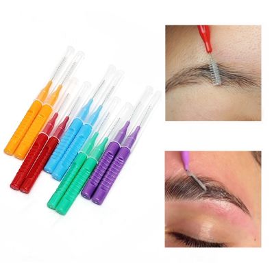 20pcs Eyebrow Bendable Micro Brushes Disposable Microbrush Applicators Eyelash Extension Eyelash Glue Cleaning Brush Makeup Makeup Brushes Sets