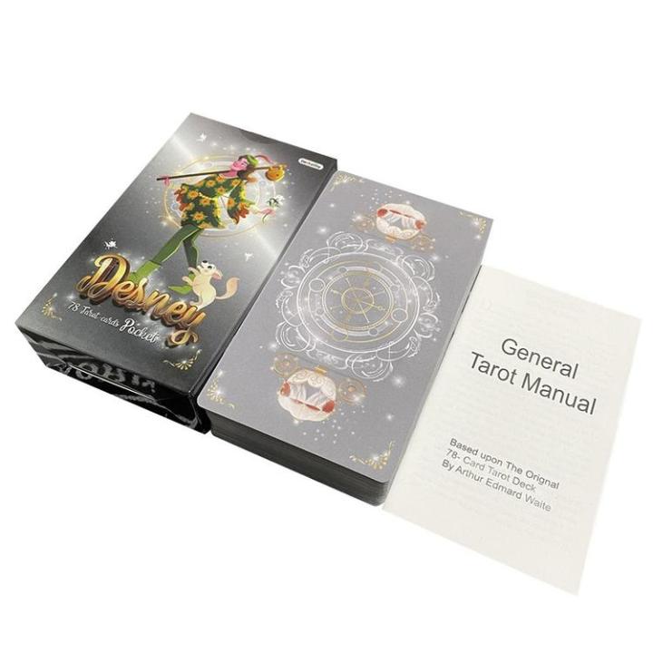 tarot-deck-english-version-desney-tarot-board-game-divination-tools-tarot-oracle-cards-with-guidebook-standard-tarot-decks-for-entertainment-game-handsome