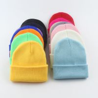 【YD】 New Korean Knitted Hat Parent Kids Baby Hats Toddler Children Bonnet Gilrs Boys Warm Skullies