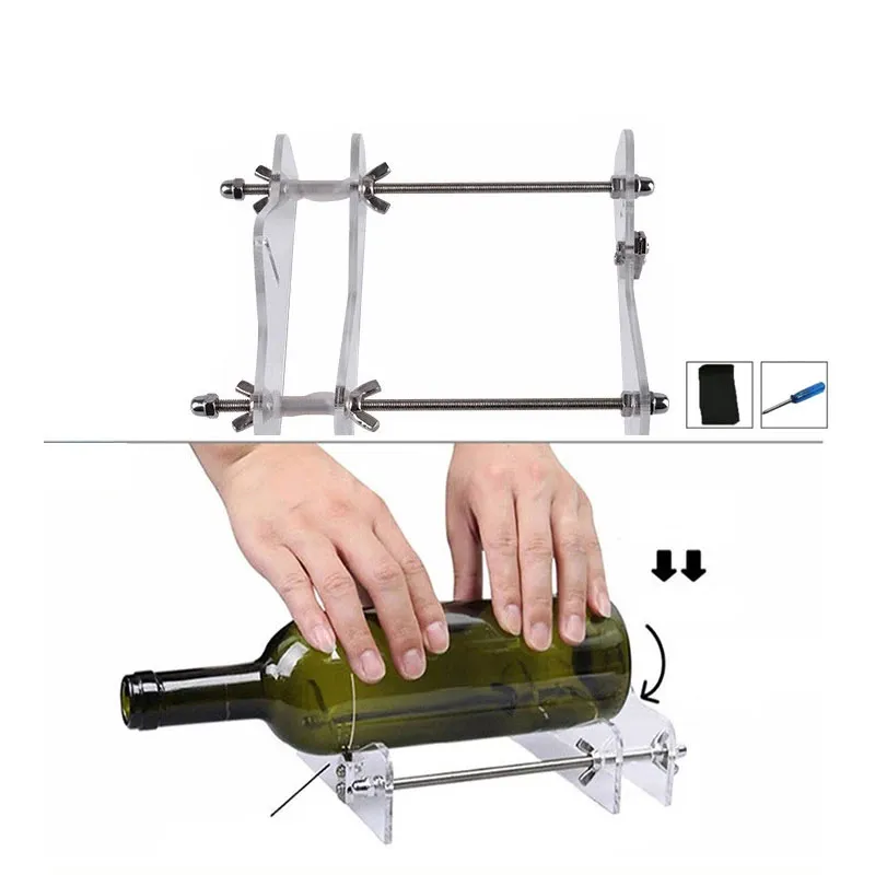 Glass Bottle Cutter Machine Professional Bottles Cutting DIY Glass Cut Tool  For Champagne Bottles And Jars
