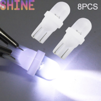 Shine 8pcs 12V 5W T10 W5W Cold White LED รถด้านข้าง WEDGE Reading Light bulb Auto LIGHT