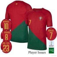 O-O 22-23 World Cup Portugal Home Jersey Football Tshirts Ronaldo Bernardo Felix B Fernandes Silva Plus Size เสื้อบอล เสื้อบอลวินเทจ ชุดฟุตบอลผู้ชาย