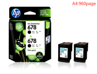 ตลับหมึก HP678ของแท้ ตลับหมึกสีดำ ตลับหมึกใช้ดี คุณภาพดี พร้อมส่งในไทย