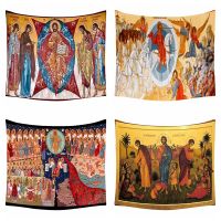 【cw】Roman Church Icon Transfiguration Of Jesus Last Judgement Divine Kingdomtide Gods Orthodox Christianity Tapestry By Ho Me Lili ！