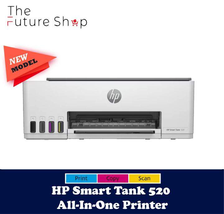 HP Smart Tank 520 All-in-One Printer - Print/Scan/Copy/Come with ink/2 ...