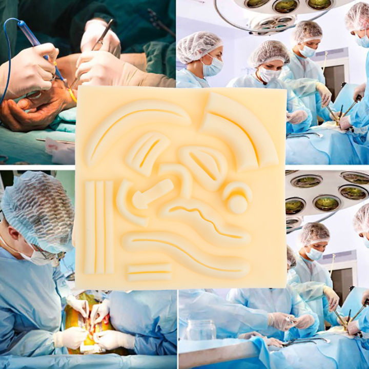 1xtraining-laparoscope-surgical-suture-skin-model-medical-suture-practice-pad