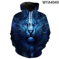 2023 NEW2022ใหม่ Lion เสื้อ3D พิมพ์ผู้ชายผู้หญิงเด็ก hoodies เสื้อแขนยาว streetwear เด็กผู้หญิงเด็ก Cool Jacke