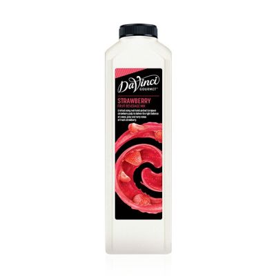 GL-น้ำเชื่อมแต่งกลิ่นผสมเนื้อผลไม้ รสสตรอเบอร์รี่ DVC Strawberry Fruit Beverage Mix 1L.