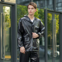 Fashion Adult Motorcycle Bicycle Rainwear Suit Waterproof Raincoat Rain Pants Outdoor Fishing Rain Clothes Covers Big Size