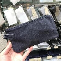 New Authentic MUJI Muji Cotton Denim Flat Pencil Case Pencil Case Pencil Case