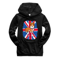 Platinum Jubilee Hoodie สำหรับเด็กหญิงเด็กชายเด็กฤดูใบไม้ร่วงเสื้อผ้าเด็กแขนยาวชุดมีฮู้ดการ์ตูน65% Cotton + โพลีเอสเตอร์35% เส้นใย0000